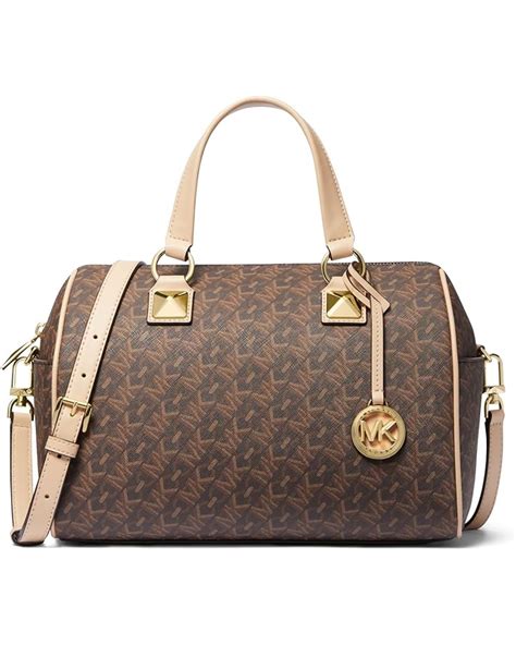 michael michael kors grayson medium duffle satchel|Michael Kors carine large satchel.